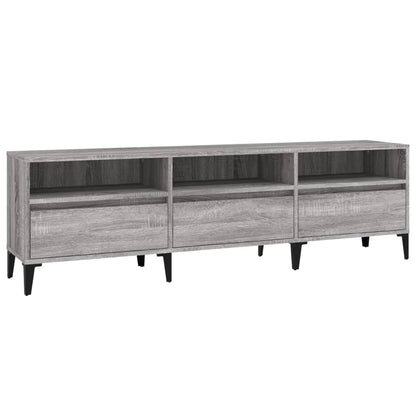 Tv-Meubel 50X30X44,5 Cm Bewerkt Hout Eikenkleurig 150 x 30 x 44.5 cm Grijs sonoma