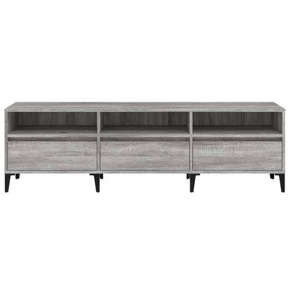 Tv-Meubel 50X30X44,5 Cm Bewerkt Hout Eikenkleurig 150 x 30 x 44.5 cm Grijs sonoma