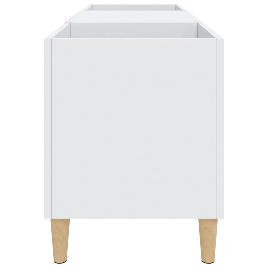 Platenkast 121X38X48 Cm Bewerkt Hout Wit