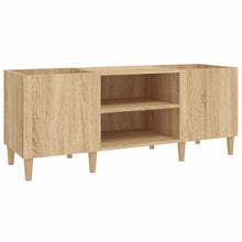 Platenkast Bewerkt Hout Kleurig 121 x 38 x 48 cm Sonoma eiken
