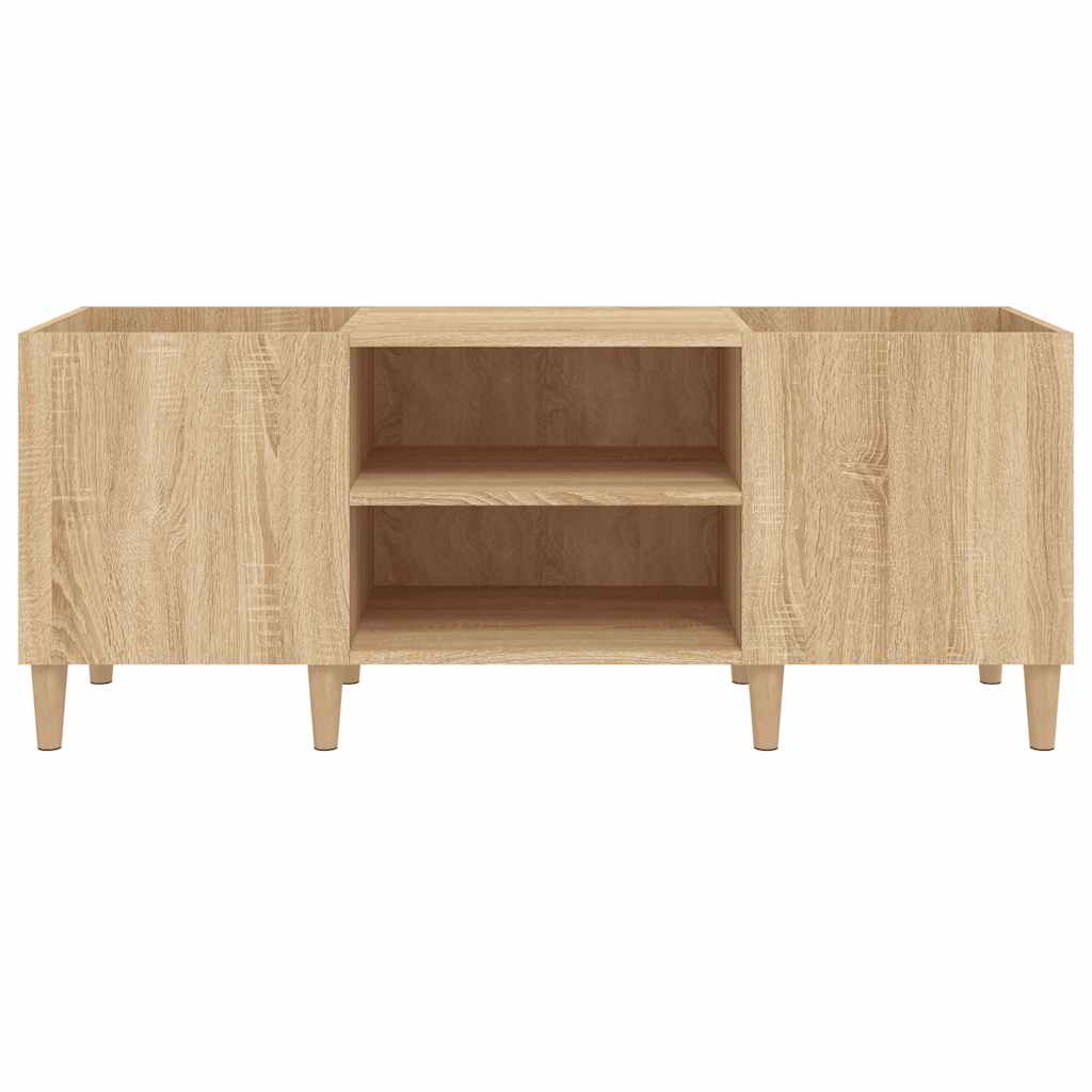 Platenkast Bewerkt Hout Kleurig 121 x 38 x 48 cm Sonoma eiken