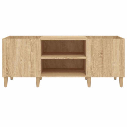 Platenkast Bewerkt Hout Kleurig 121 x 38 x 48 cm Sonoma eiken
