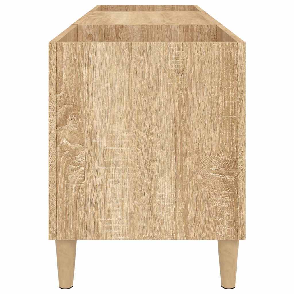 Platenkast Bewerkt Hout Kleurig 121 x 38 x 48 cm Sonoma eiken