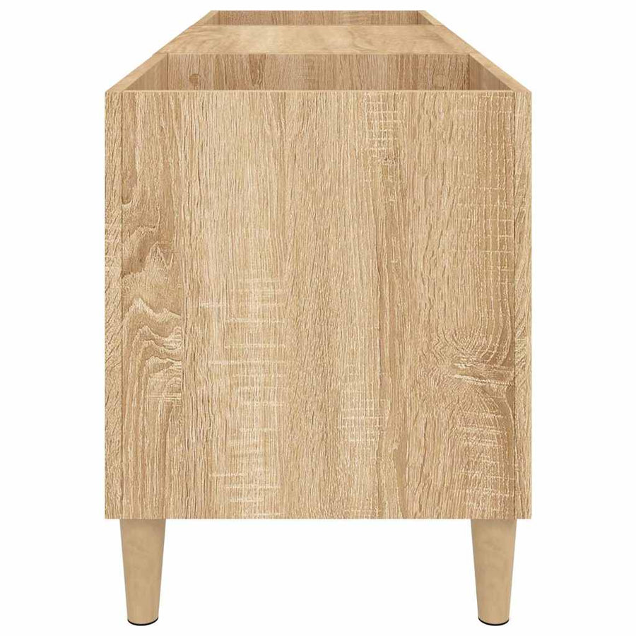 Platenkast Bewerkt Hout Kleurig 121 x 38 x 48 cm Sonoma eiken