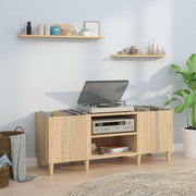 Platenkast 121x38x48 cm sonoma eiken bewerkt hout