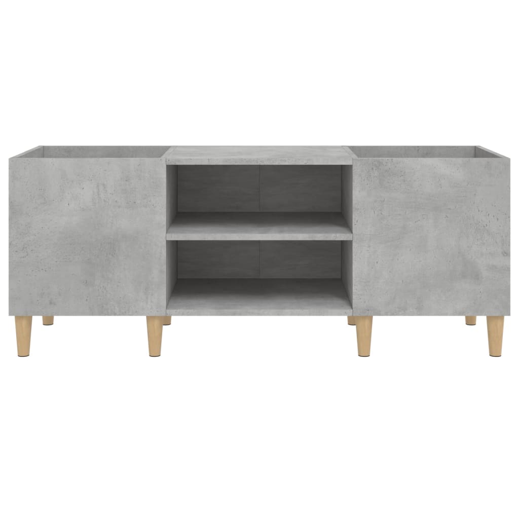 Platenkast 121X38X48 Cm Bewerkt Hout Betongrijs
