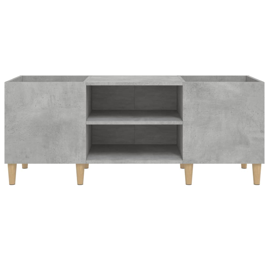 Platenkast 121X38X48 Cm Bewerkt Hout Betongrijs