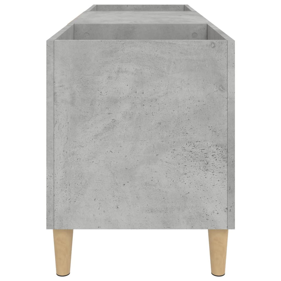 Platenkast 121X38X48 Cm Bewerkt Hout Betongrijs