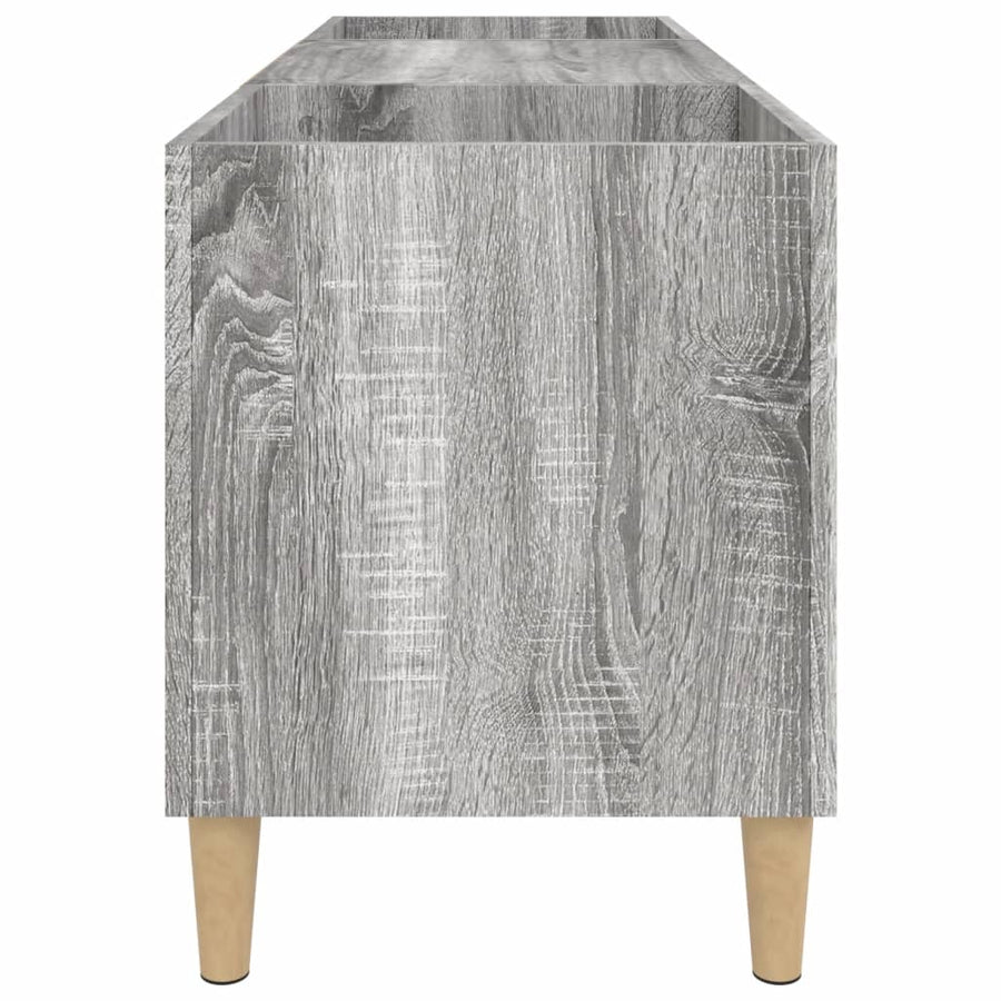 Platenkast 121X38X48 Cm Bewerkt Hout Grijs Sonoma Eikenkleurig