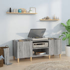 Platenkast 121x38x48 cm grijs sonoma eiken