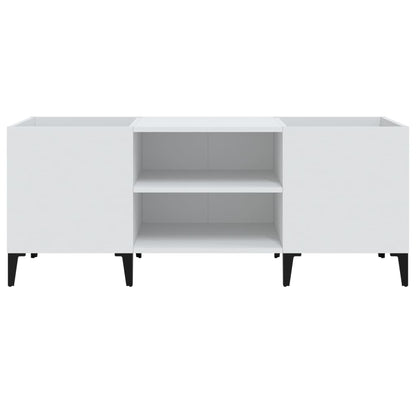 Platenkast 121X38X48 Cm Bewerkt Hout Wit