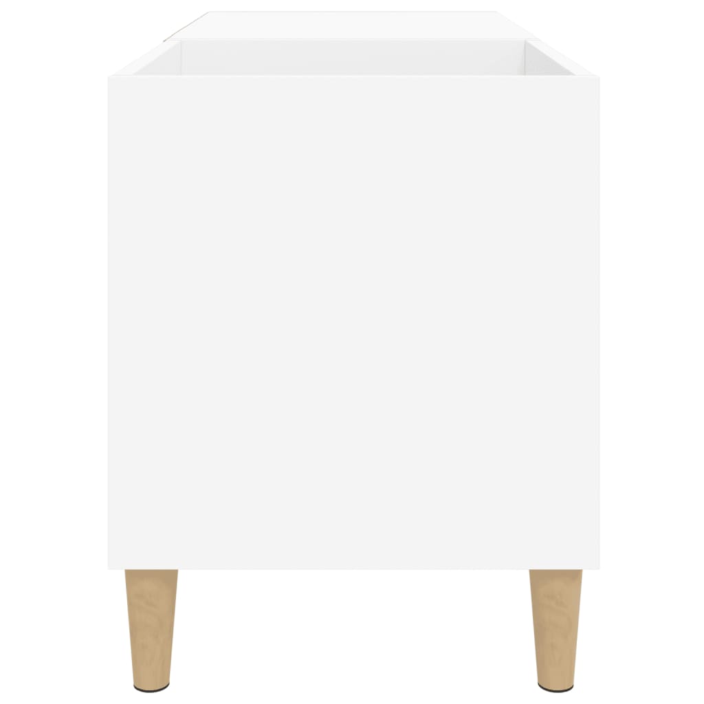 Platenkast 84,5X38X48 Cm Bewerkt Hout Wit
