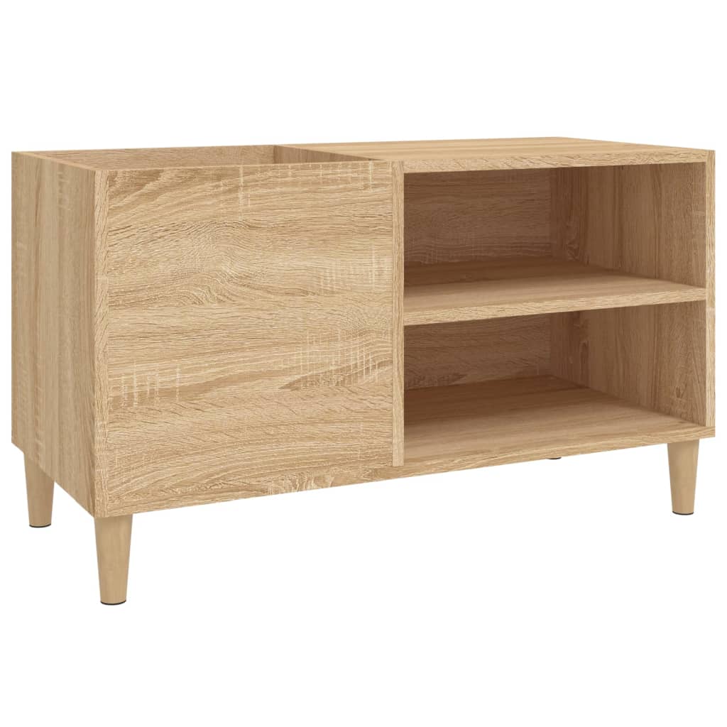 Platenkast 84,5X38X48 Cm Bewerkt Hout Sonoma Eikenkleurig 1 84.5 x 38 x 48 cm