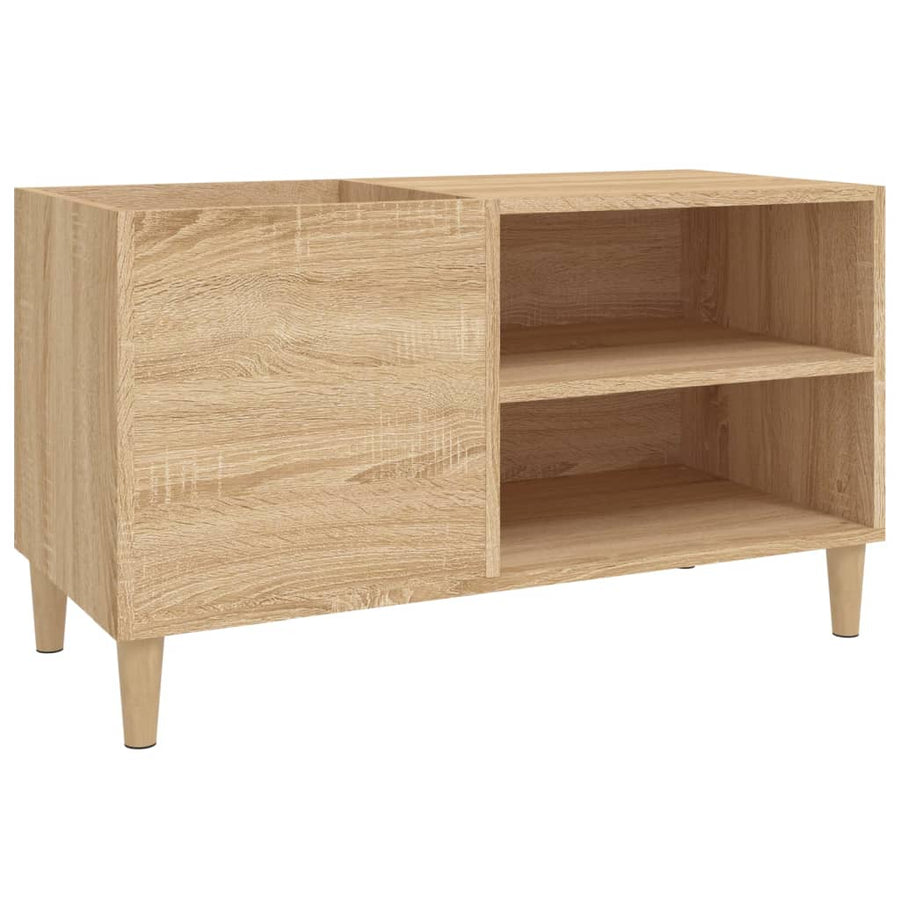 Platenkast 84,5X38X48 Cm Bewerkt Hout Sonoma Eikenkleurig 1 84.5 x 38 x 48 cm