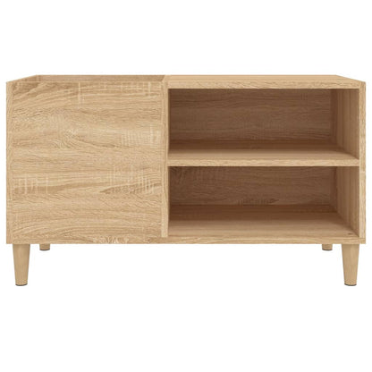 Platenkast 84,5X38X48 Cm Bewerkt Hout Sonoma Eikenkleurig 1 84.5 x 38 x 48 cm