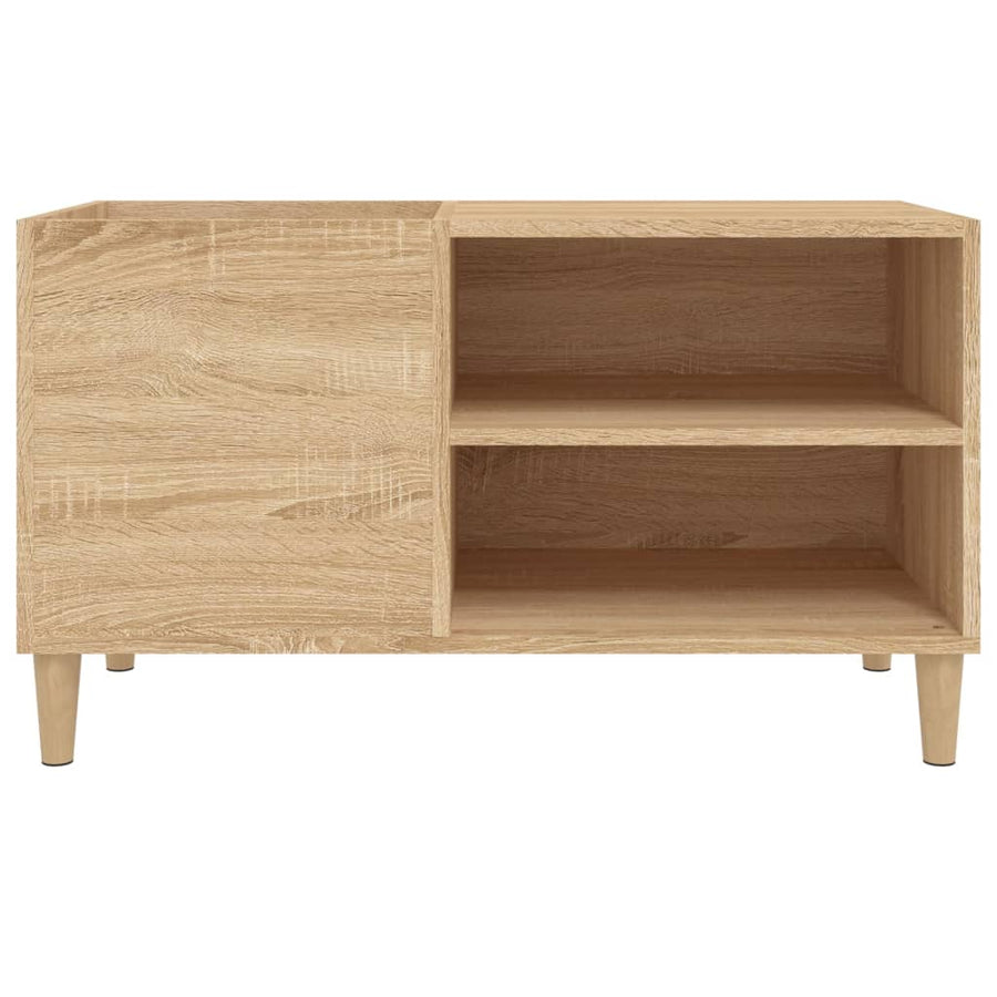 Platenkast 84,5X38X48 Cm Bewerkt Hout Sonoma Eikenkleurig 1 84.5 x 38 x 48 cm