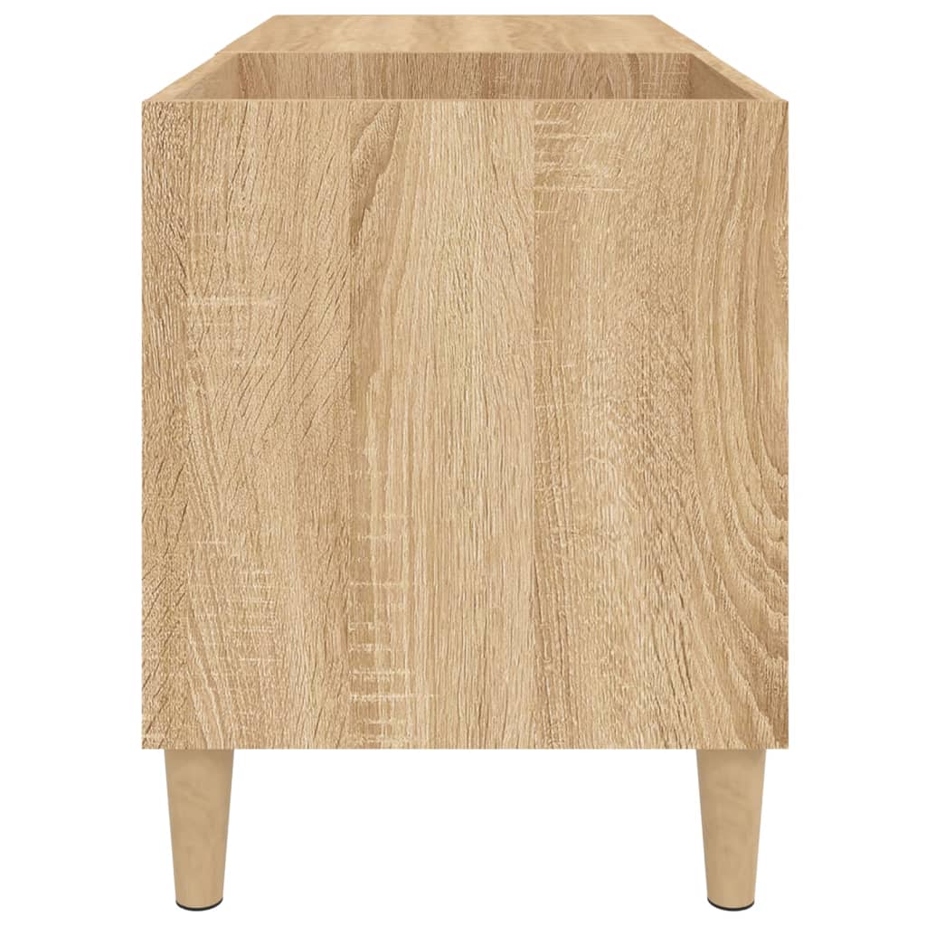 Platenkast 84,5X38X48 Cm Bewerkt Hout Sonoma Eikenkleurig 1 84.5 x 38 x 48 cm