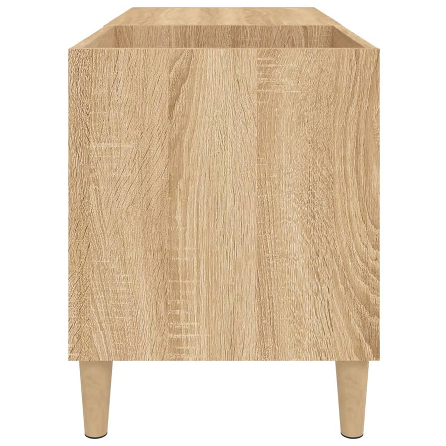 Platenkast 84,5X38X48 Cm Bewerkt Hout Sonoma Eikenkleurig 1 84.5 x 38 x 48 cm