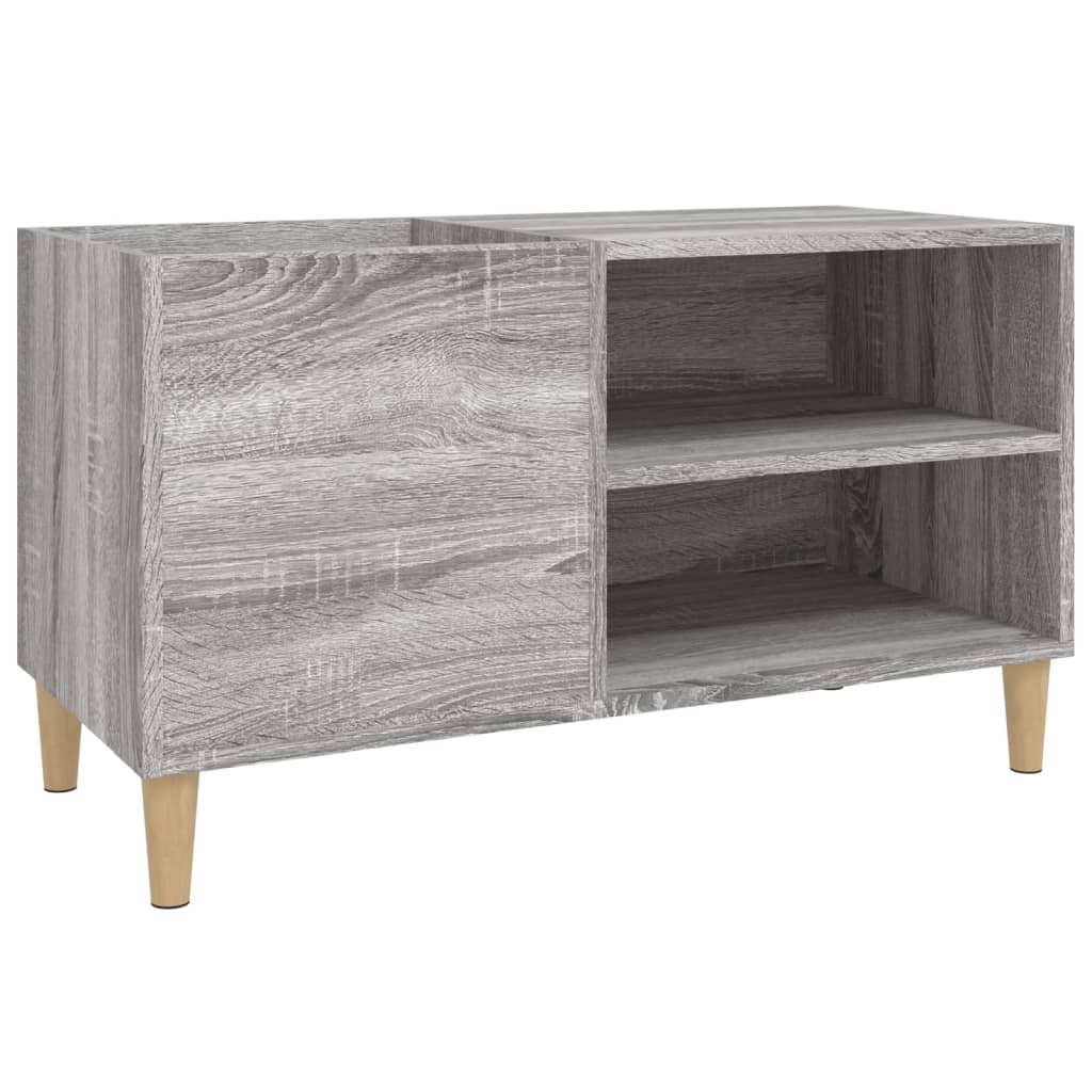 Platenkast 84,5X38X48 Cm Bewerkt Hout Grijs Sonoma Eikenkleurig