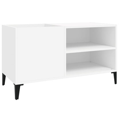 Platenkast 84,5X38X48 Cm Bewerkt Hout 84.5 x 38 x 48 cm Wit