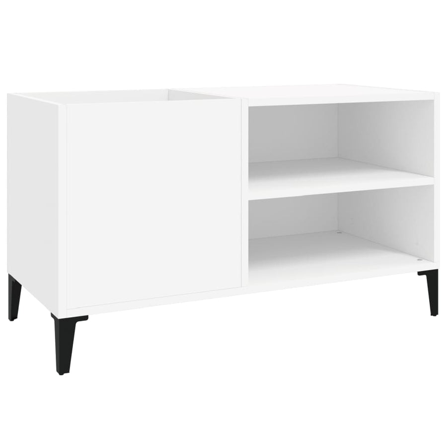 Platenkast 84,5X38X48 Cm Bewerkt Hout 84.5 x 38 x 48 cm Wit