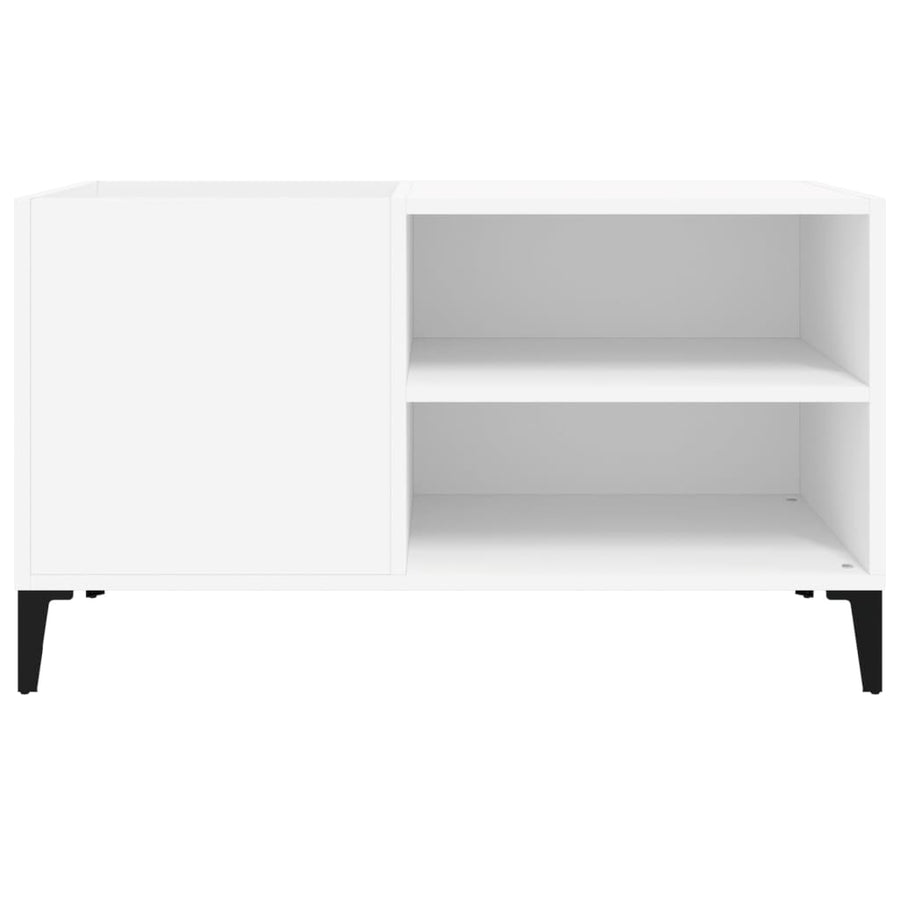 Platenkast 84,5X38X48 Cm Bewerkt Hout 84.5 x 38 x 48 cm Wit