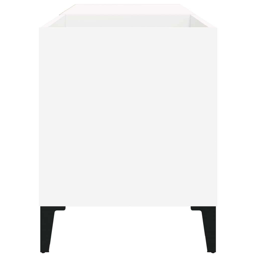 Platenkast 84,5X38X48 Cm Bewerkt Hout 84.5 x 38 x 48 cm Wit