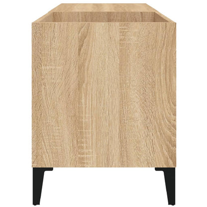 Platenkast 84,5X38X48 Cm Bewerkt Hout Kleurig 84.5 x 38 x 48 cm Sonoma eiken