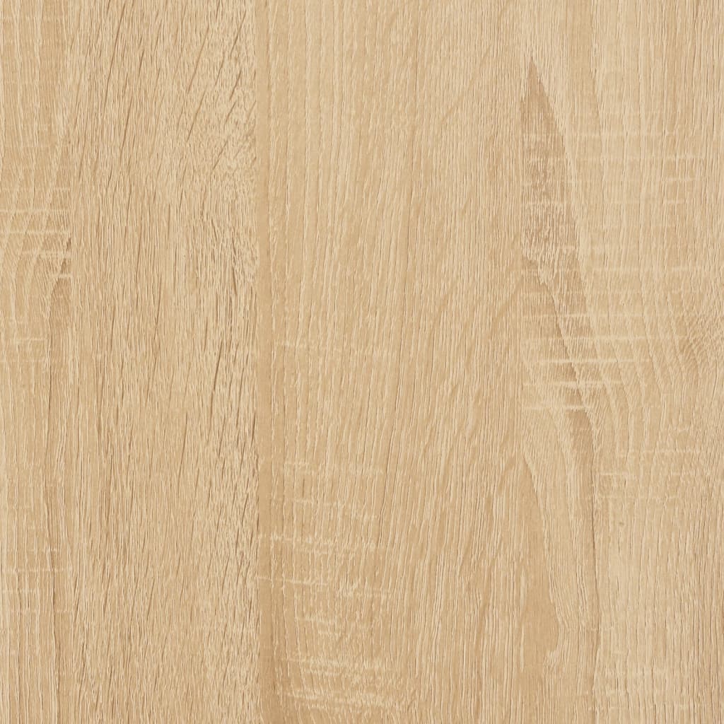 Platenkast 84,5X38X48 Cm Bewerkt Hout Kleurig 84.5 x 38 x 48 cm Sonoma eiken
