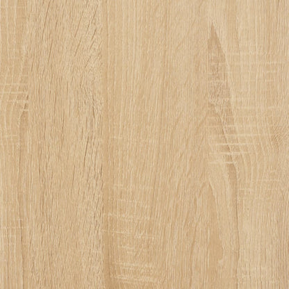 Platenkast 84,5X38X48 Cm Bewerkt Hout Kleurig 84.5 x 38 x 48 cm Sonoma eiken