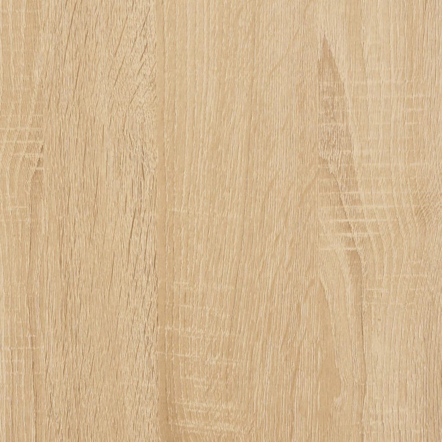 Platenkast 84,5X38X48 Cm Bewerkt Hout Kleurig 84.5 x 38 x 48 cm Sonoma eiken