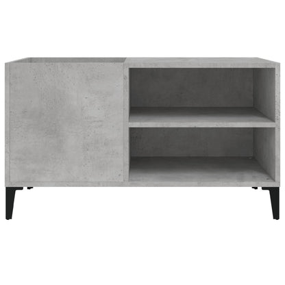 Platenkast 84,5X38X48 Cm Bewerkt Hout Betongrijs