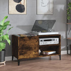 Record cabinet 84.5x38x48 cm engineered wood smoked oak-coloured