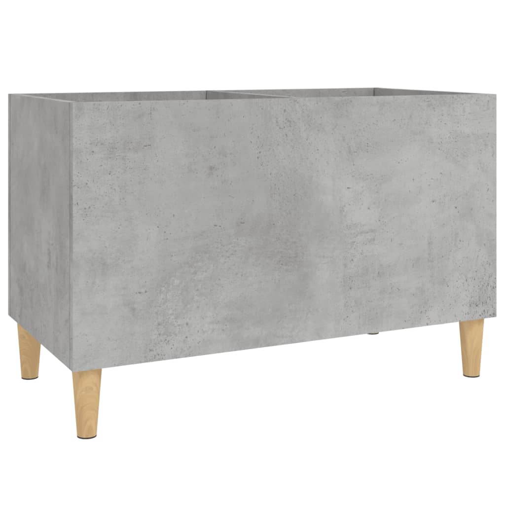Platenkast 74,5X38X48 Cm Bewerkt Hout Betongrijs