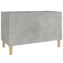 Platenkast 74,5X38X48 Cm Bewerkt Hout Betongrijs
