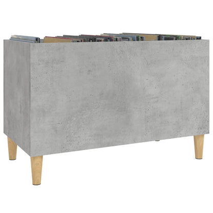 Platenkast 74,5X38X48 Cm Bewerkt Hout Betongrijs