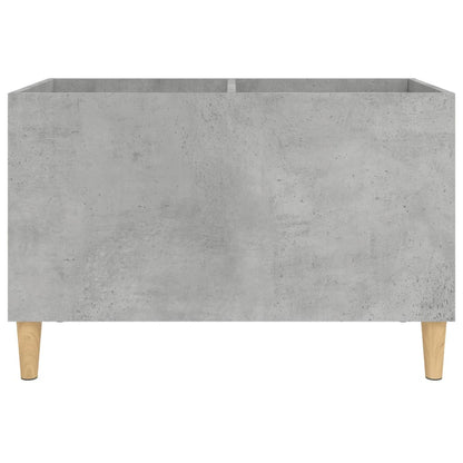 Platenkast 74,5X38X48 Cm Bewerkt Hout Betongrijs