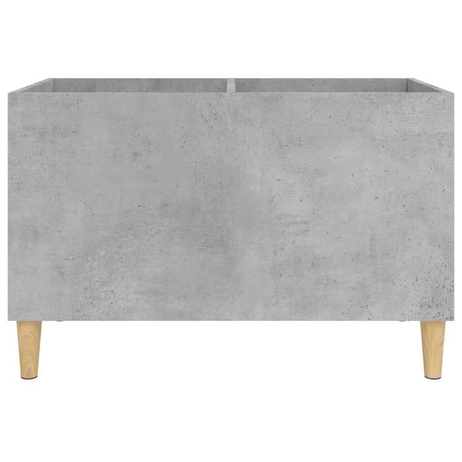 Platenkast 74,5X38X48 Cm Bewerkt Hout Betongrijs