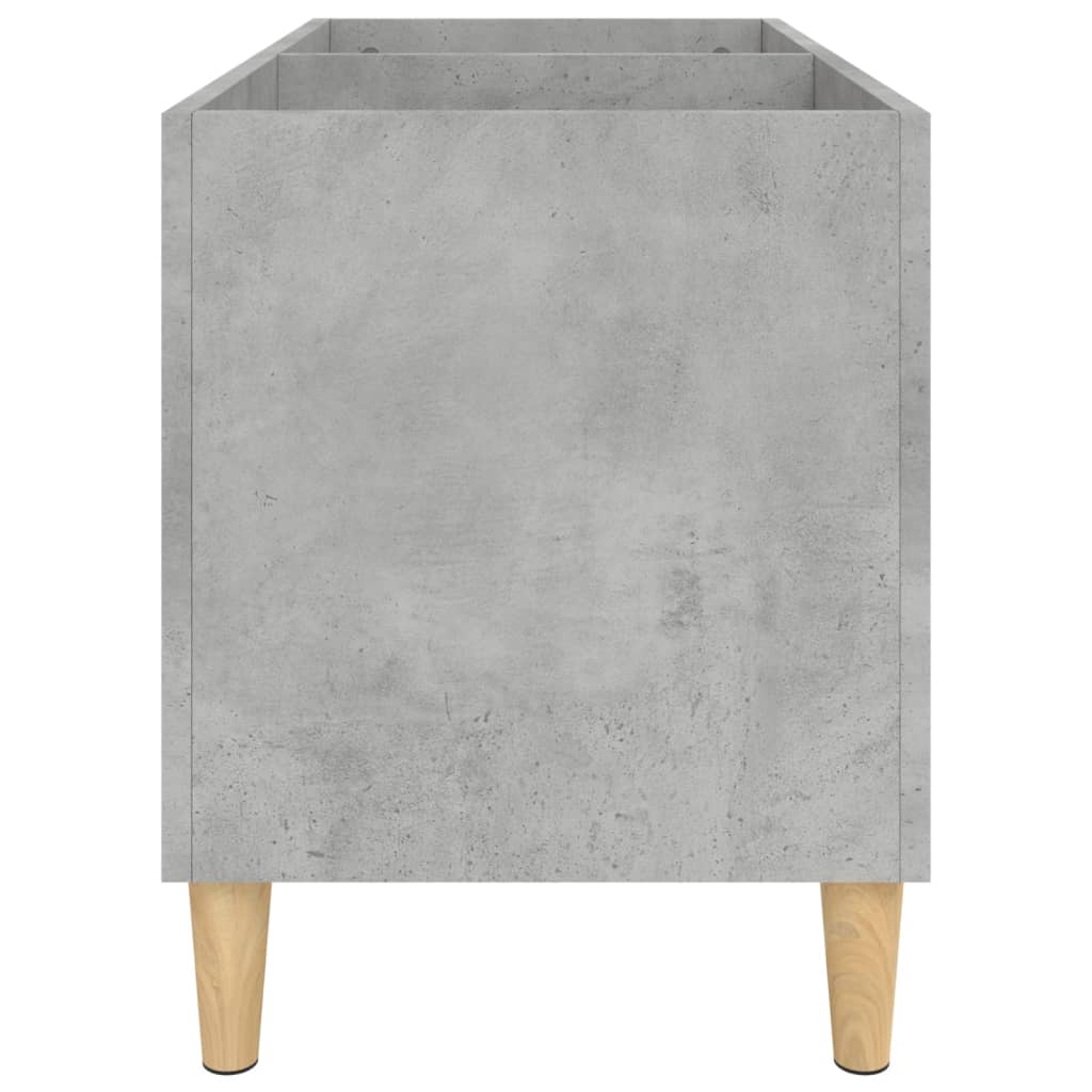 Platenkast 74,5X38X48 Cm Bewerkt Hout Betongrijs
