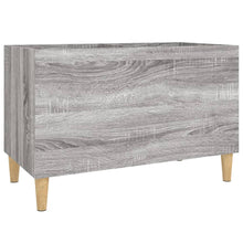 Platenkast 74,5X38X48 Cm Bewerkt Hout Grijs Sonoma Eikenkleurig