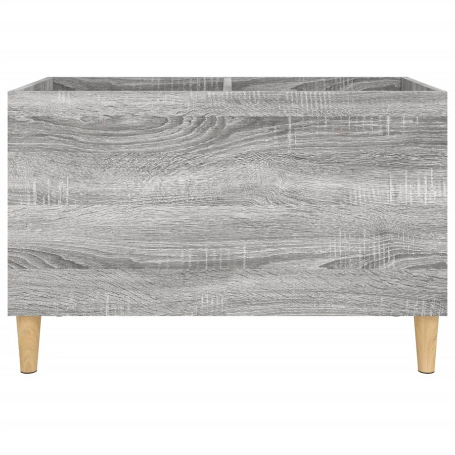 Platenkast 74,5X38X48 Cm Bewerkt Hout Grijs Sonoma Eikenkleurig