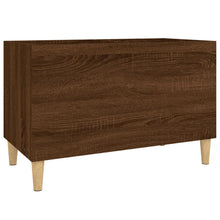 Platenkast 74,5X38X48 Cm Bewerkt Hout Bruin Eikenkleur
