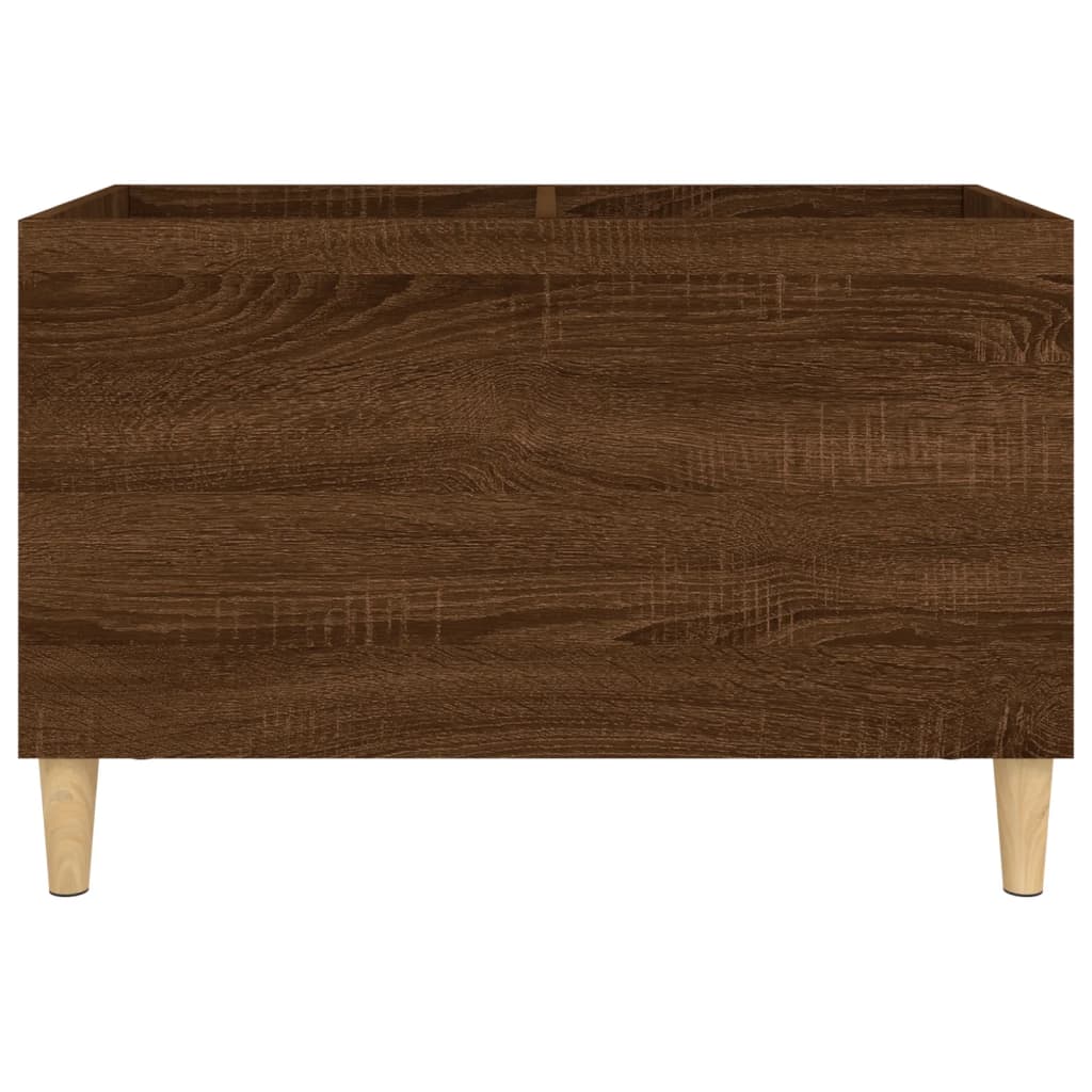 Platenkast 74,5X38X48 Cm Bewerkt Hout Bruin Eikenkleur