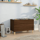 Record cabinet 74.5x38x48 cm treated wood brown oak color