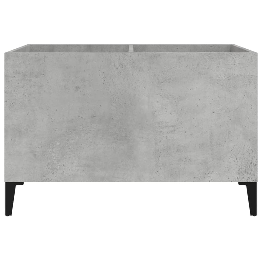 Platenkast 74,5X38X48 Cm Bewerkt Hout Betongrijs