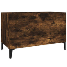 Platenkast 74,5X38X48 Cm Bewerkt Hout Gerookt Eikenkleurig