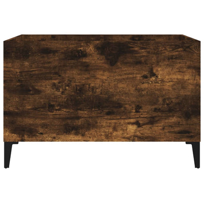 Platenkast 74,5X38X48 Cm Bewerkt Hout Gerookt Eikenkleurig