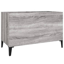 Platenkast 74,5X38X48 Cm Bewerkt Hout Grijs Sonoma Eikenkleurig