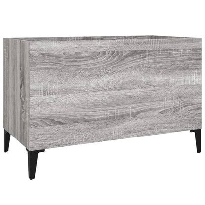 Platenkast 74,5X38X48 Cm Bewerkt Hout Grijs Sonoma Eikenkleurig