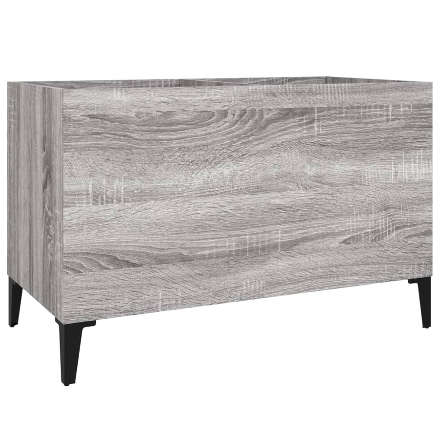 Platenkast 74,5X38X48 Cm Bewerkt Hout Grijs Sonoma Eikenkleurig